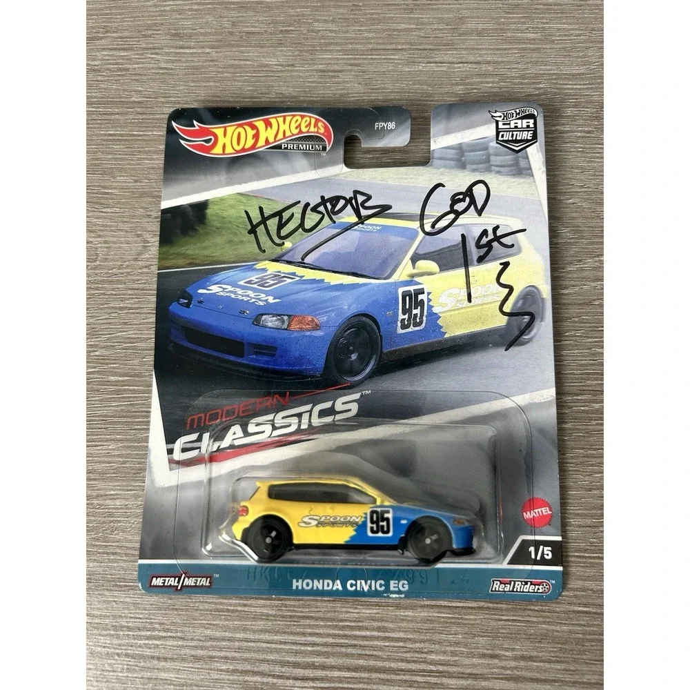 Hot Wheels Metal Modern Classics Honda Civic EG Spoon Sports Signed Hector 1/5